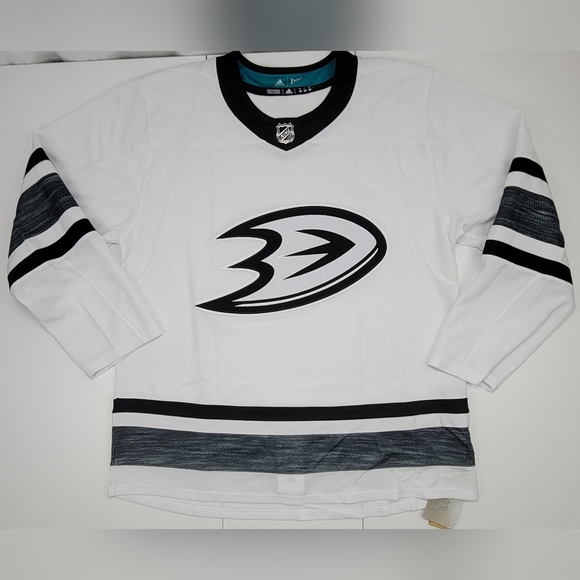Anaheim Ducks NHL Adidas Indo 2019 All Star Game Parley Jersey White Size 56 New - Picture 1 of 11